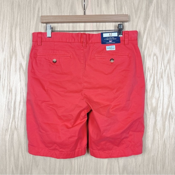 Vineyard Vines 9 Inch Stretch Breaker Shorts in Papaya Punch - Picture 4 of 7